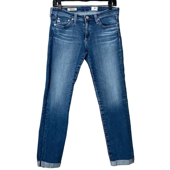 Ag Adriano Goldschmied Denim - Adriano Goldschmied The Stilt Roll-Up Cigarette Roll-Up Blue Jeans Size 28